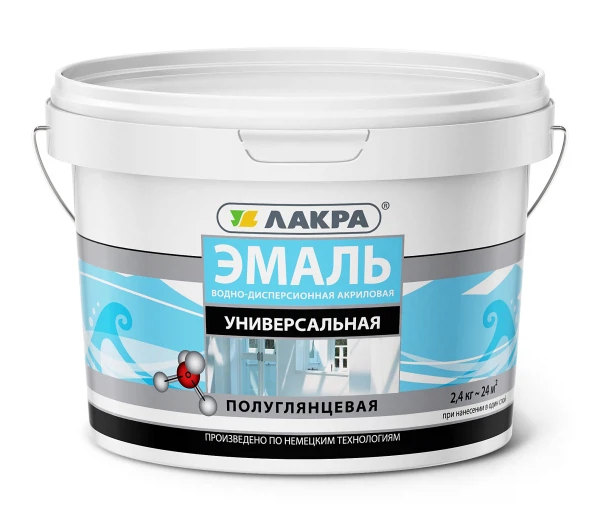 Эмаль акриловая универсальная 2,4кг белая