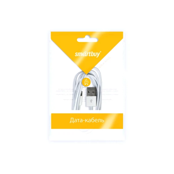 

кабель usb/8-pin (lightning) 1,2м, 1а, белый, ik-512, smartbuy