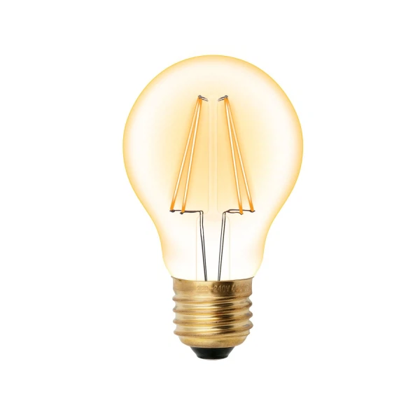 

лампа светодиодная uniel vintage led-a60-6w/golden/e27 glv21go е27 груша {133}вт2200к