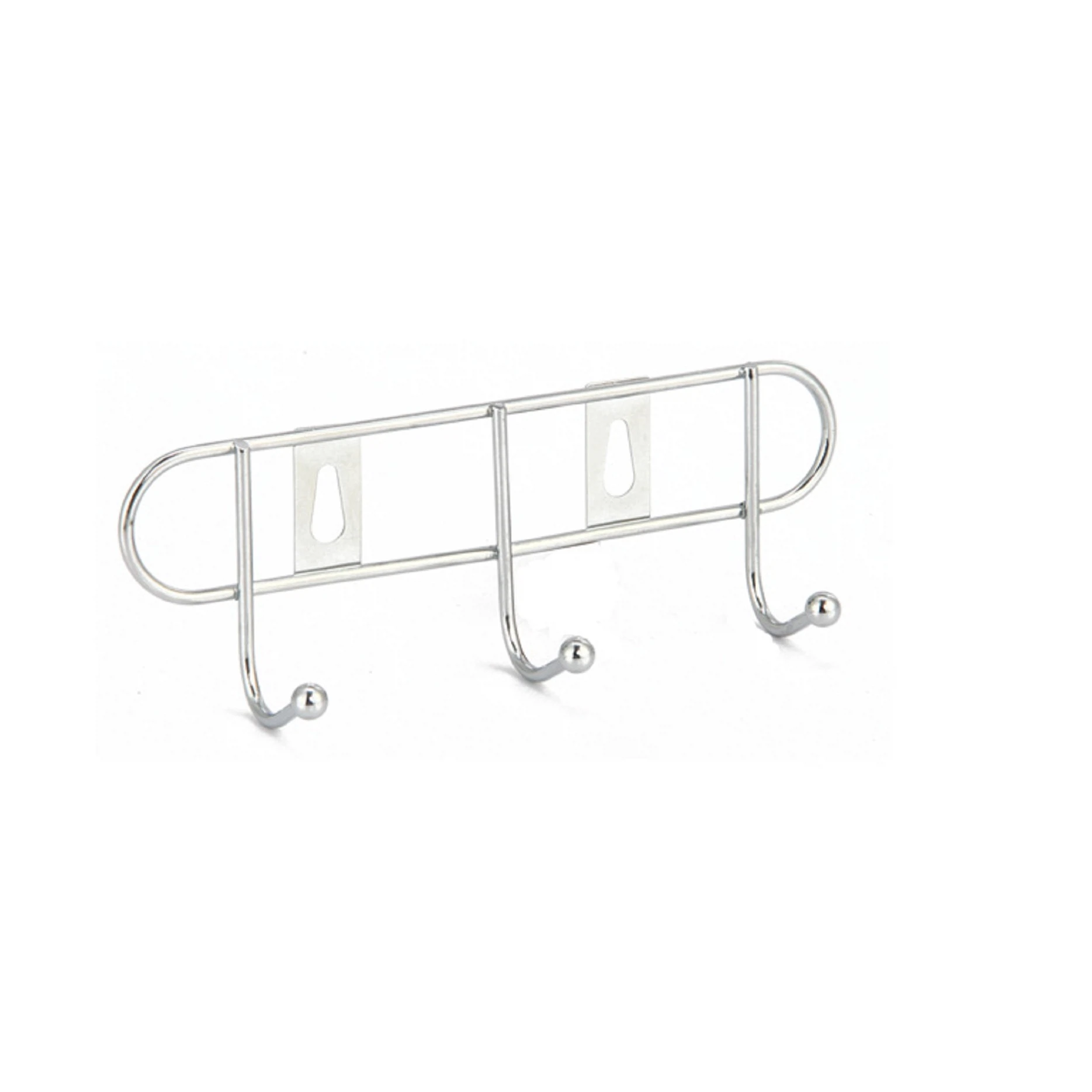 Изображение товара Вешалка настенная с 3 крючками из хрома для дома и офиса