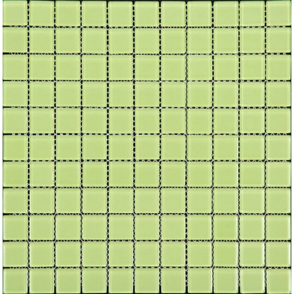 

мозаика из стекла natural a-045 зеленая 30x30, Зеленый