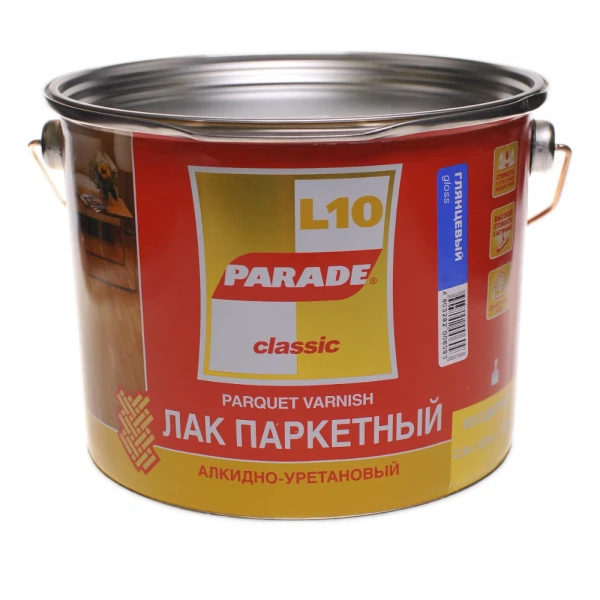 Лак паркетный parade 2,5л глянцевый, код