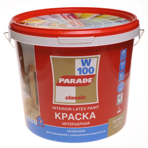Краска parade w100 влажные помещения  база