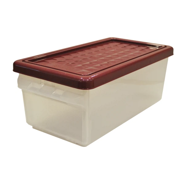 ящик для хранения 12л branq с боковой дверцей бордовый bq2590брд