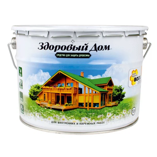 деревозащитное средство здоровый дом 10,0л сосна