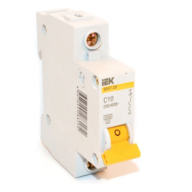 Изображение товара Выключатель автомат. 1р 10А С 4,5кА ВА47-29 ИЭК