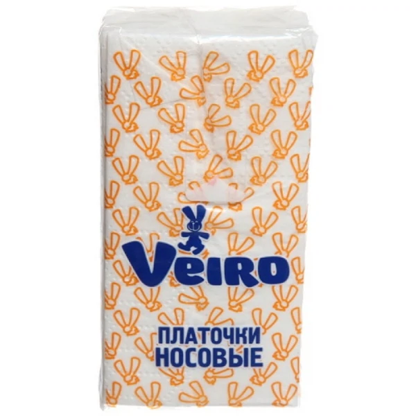 

платочки носовые вейро 3-х слойные, без аромата