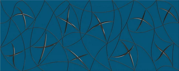 

декор vela indigo stella 20,1х50,5, Синий