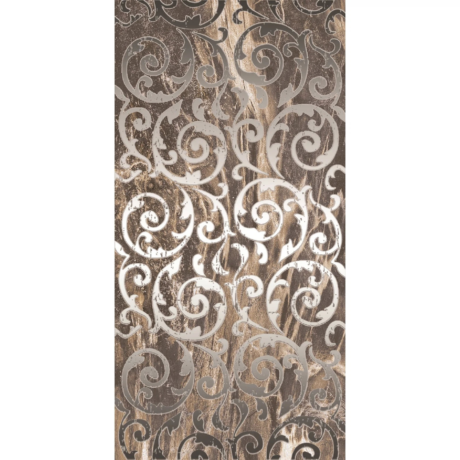 Изображение товара Декор Элегия D3 коричневый 30x60 см керамический для стен