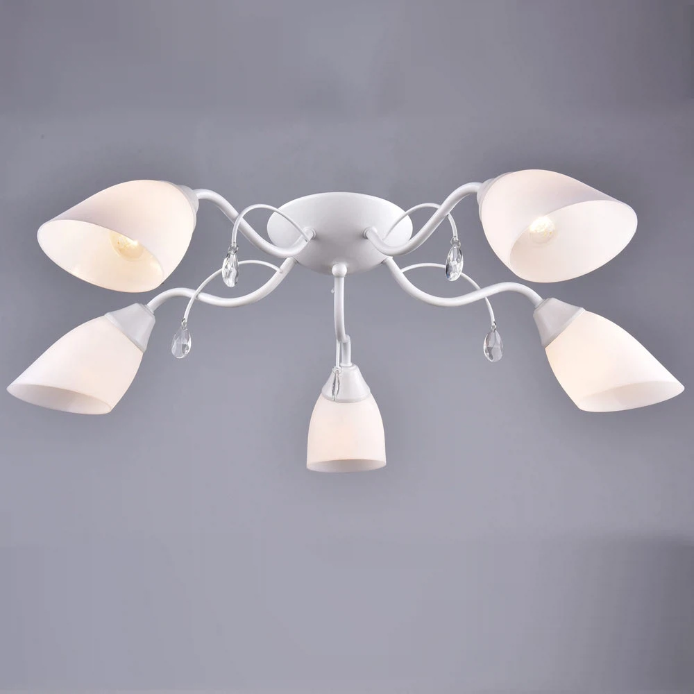 Изображение товара Люстра потолочная РОССвет Илекс РС21090 WT/5C Е14 5x60Вт