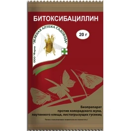 Биопрепарат Битоксибациллин пакет 20г против колорадский жук/паутинный клещ/гусениц/моли