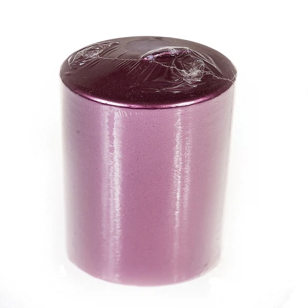 Свеча-столбик kukina raffinata лакированная брусничный 56*80мм 300093