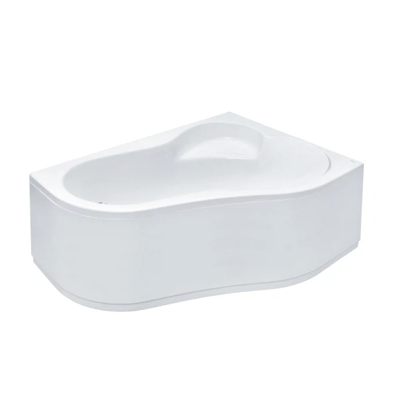 Фото Ванна акриловая асимметричная ибица 150х100см, правосторонняя, белая