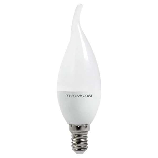 

лампа светодиодная thomson th-b2027 led tail candle 8w 640lm e14 3000k