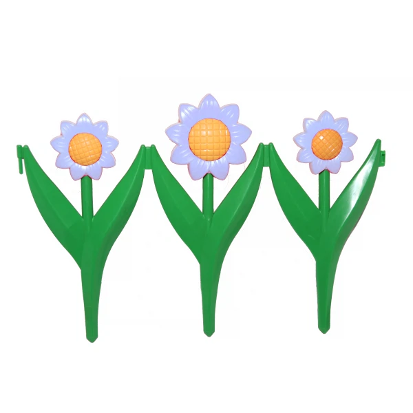 

забор декоративный ромашка набор 5 секций желтый- мята