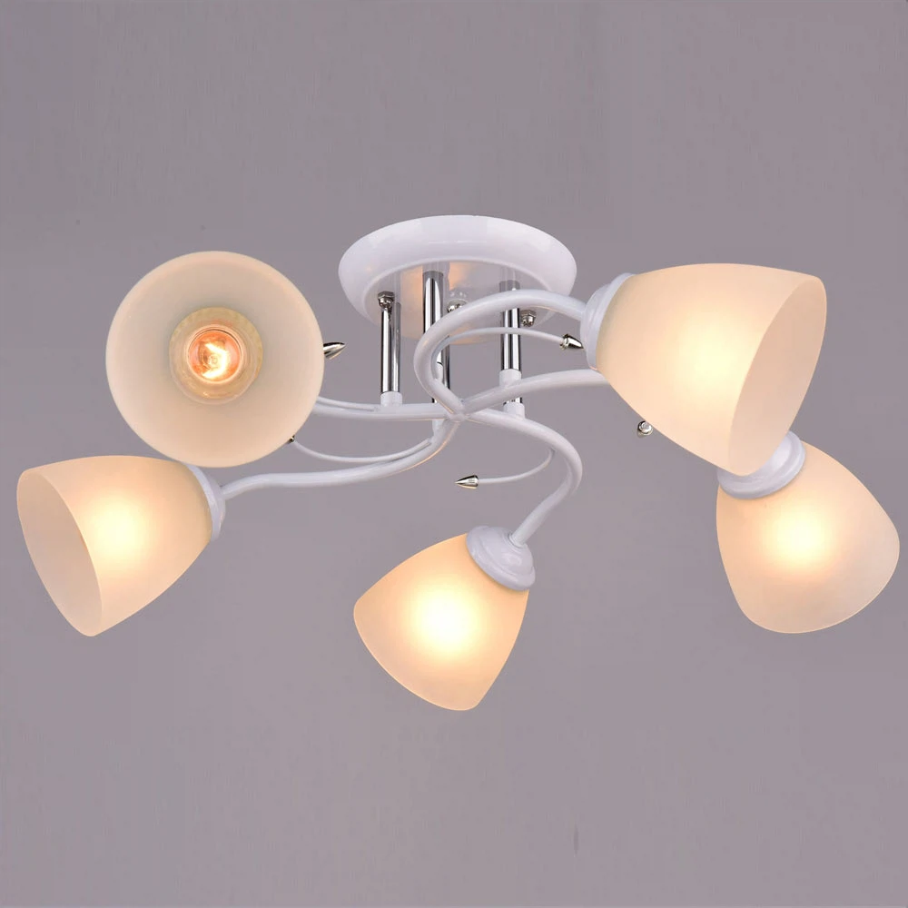 Изображение товара Люстра потолочная РОССвет Лютня WT+CR/5C Е27 5 ламп современных стилей