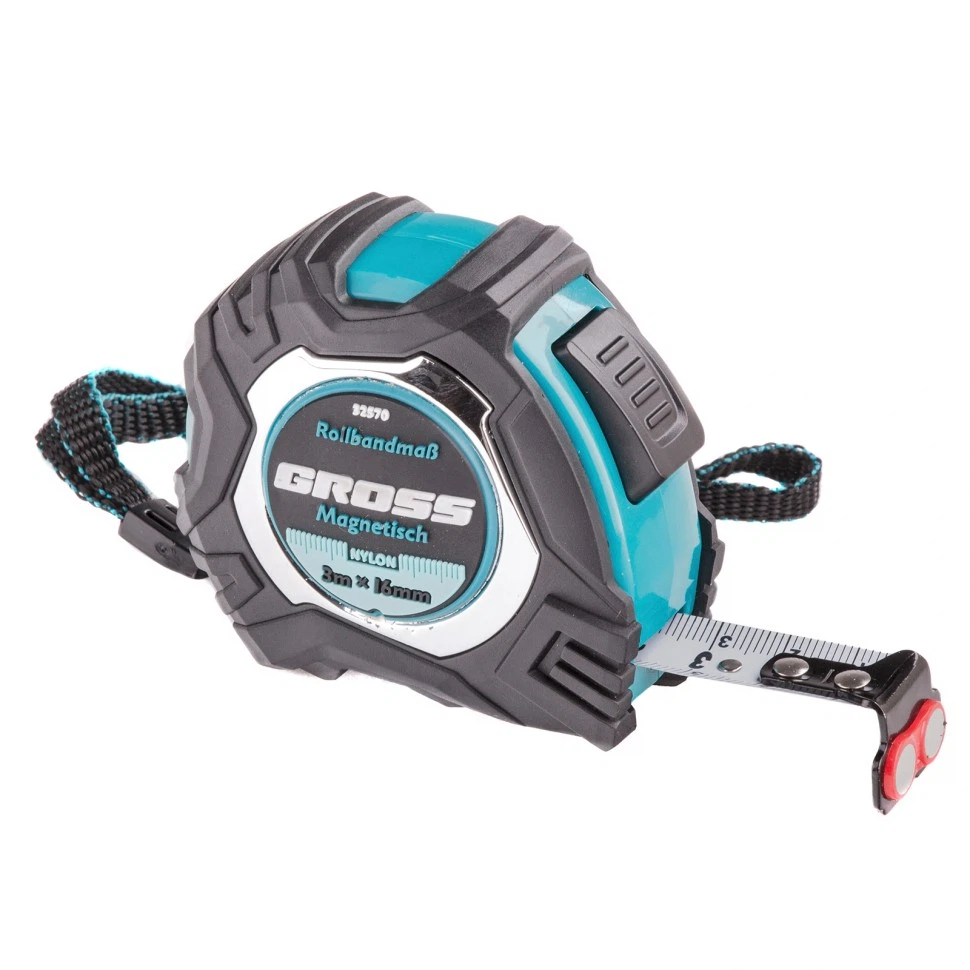 Изображение товара Рулетка Magnetisch 3м 16мм обрезиненный корпус магнитный зацеп автостоп