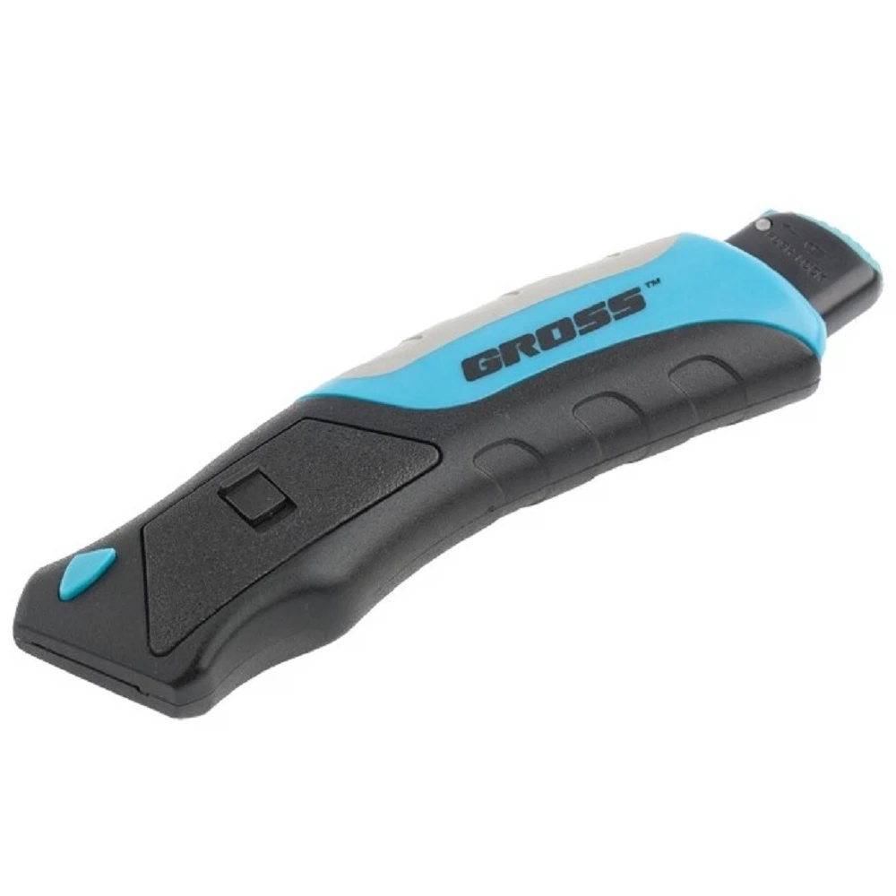 Изображение товара Нож монтажный Gross 175 мм с автоматическим выбросом лезвия для строительных работ