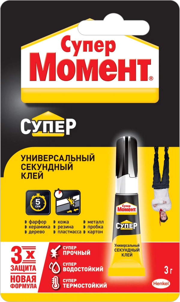 

клей henkel супер-момент 3гр карта шоу-бокс 123219