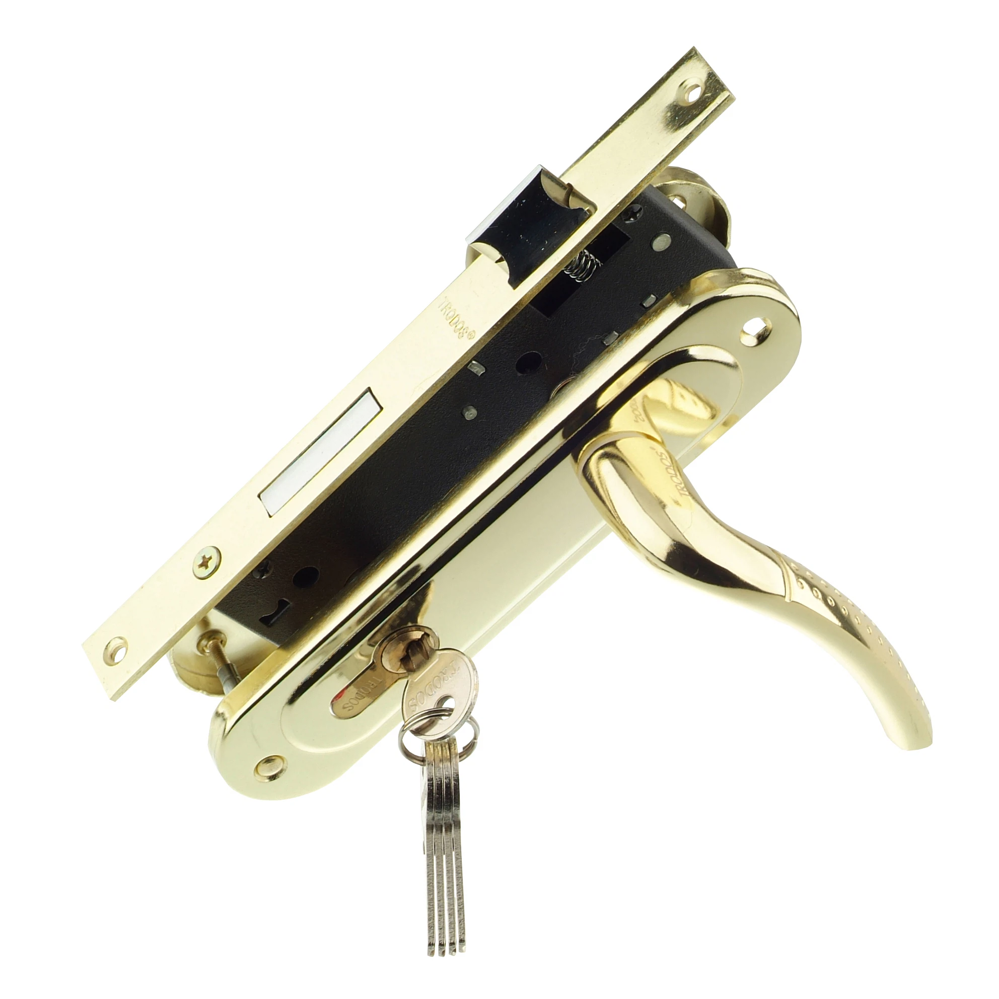 Изображение товара Замок врезной TRODOS 70-L/106 PB (золото)