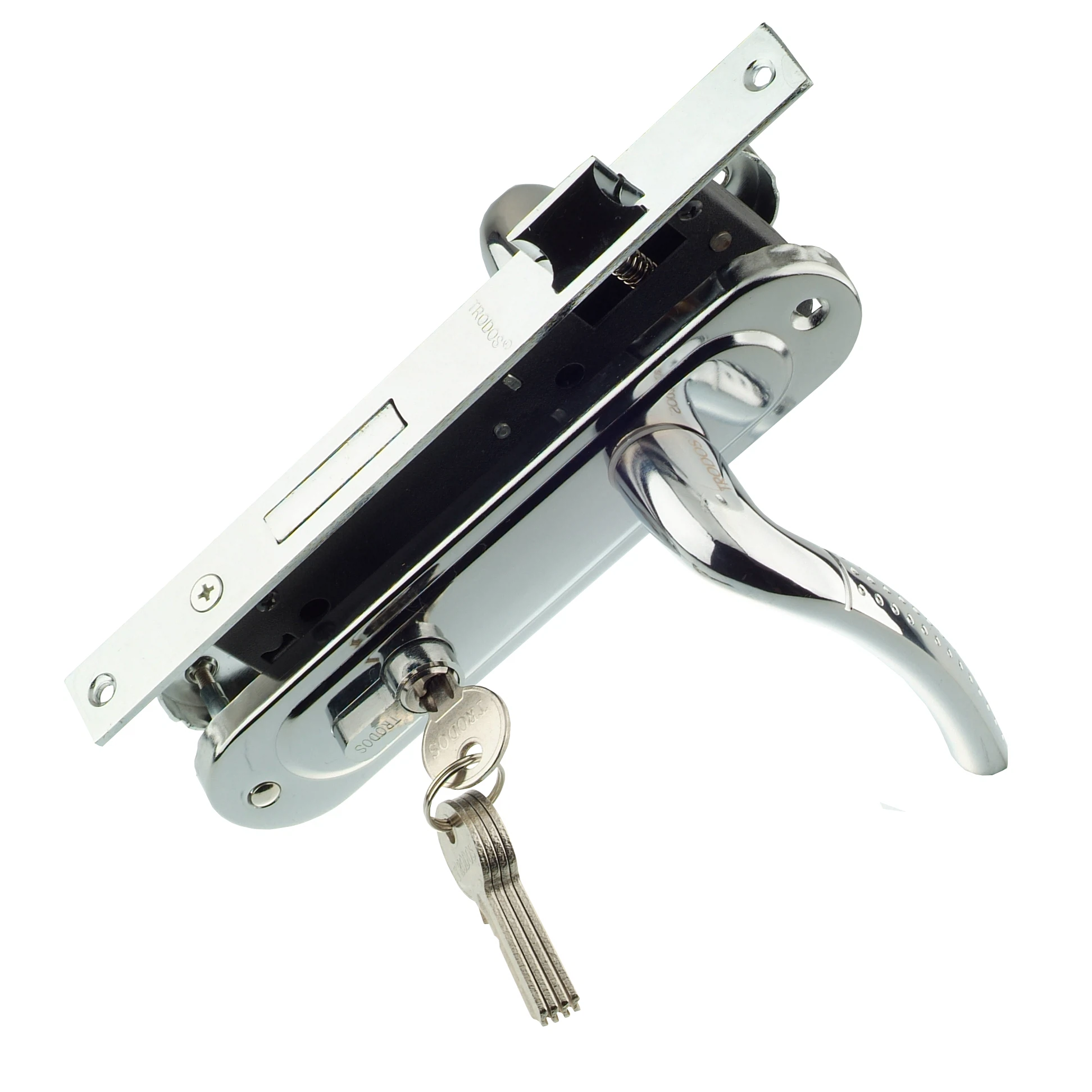 Изображение товара Замок врезной TRODOS 70-L/106 CP (хром)