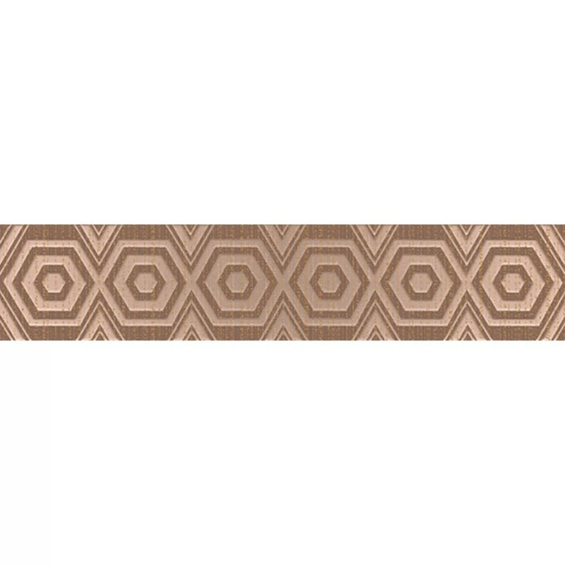 Изображение товара Бордюр Фёрнс 6х30 коричневый для стен керамический декоративный