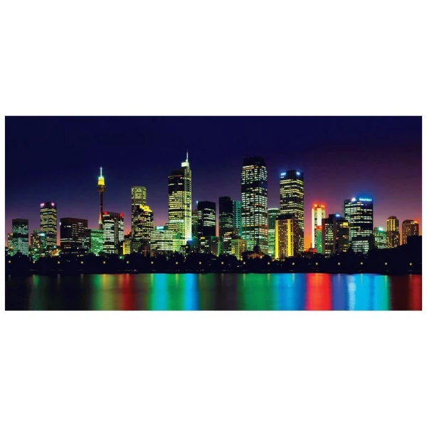 Фото Фотообои ночной город x5 премиум 291*136см /6 листов/
