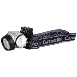 Фонарь Camelion LED 5313-19F4 19LED металлик 3xR03 НАЛОБНЫЙ