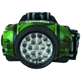 Фонарь Camelion LED 5313-19F4ML 19LED камуфляж 3xR03 НАЛОБНЫЙ