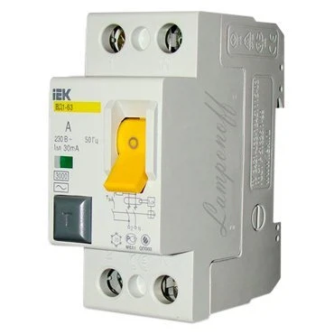 Изображение товара УЗО выключатель автомат. диф. 16A/30mA 2П АС ВД 1-63 ИЭК