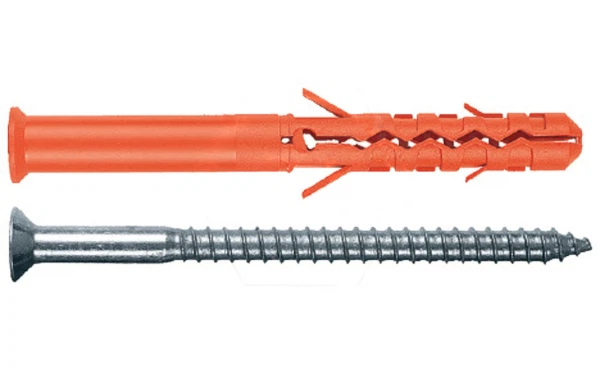 

фасадный дюбель c шурупом потайн. гол с шлицем torx 10x140 (4 штуки)-пакет tecfi