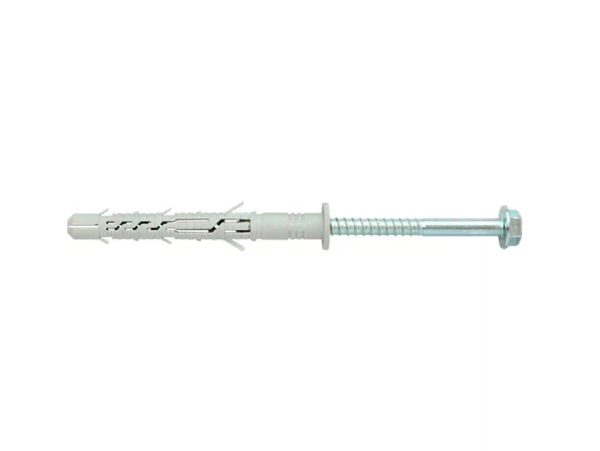 

фасадный дюбель с шурупом шест.гол. с шлицем torx пресйба 8x100 (4 штуки)-пакет tecfi