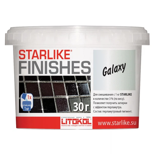 

добавка для затирок litokol starlike finishes galaxy перламутровая, 0,03 кг