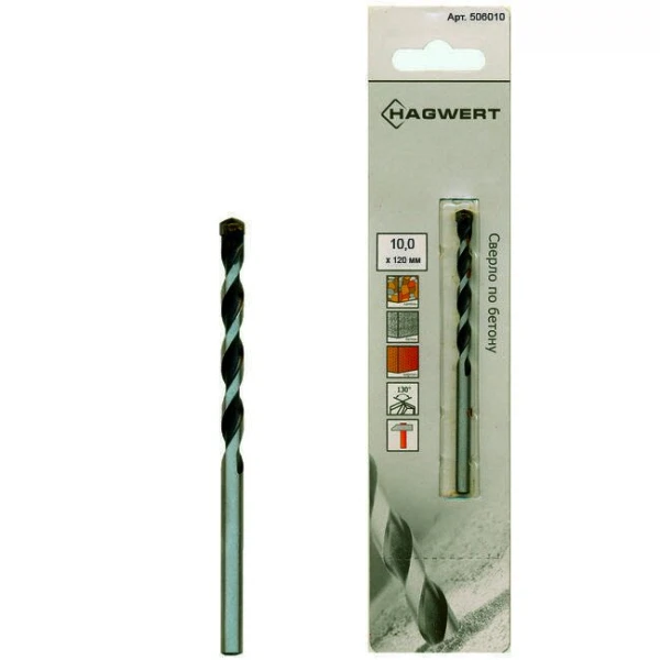 Сверло по бетону 10*120 profi line hagwert