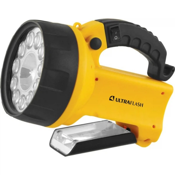 Фонарь ultra flash uf 3753 11led+галоген