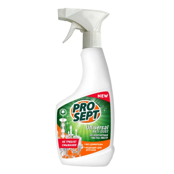 

средство для чистки люстр prosept universal anti-dust, 500мл