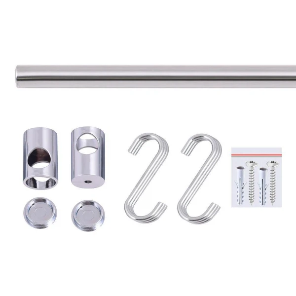 

рейлинг 58см с креплением и s-крючками 6шт multidom an52-125