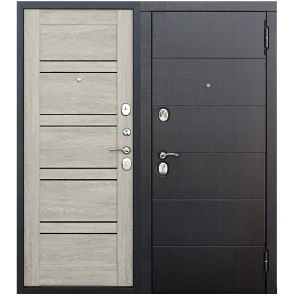 дверь входная 10,5 см чикаго 2050х860мм правая, дуб шале белый