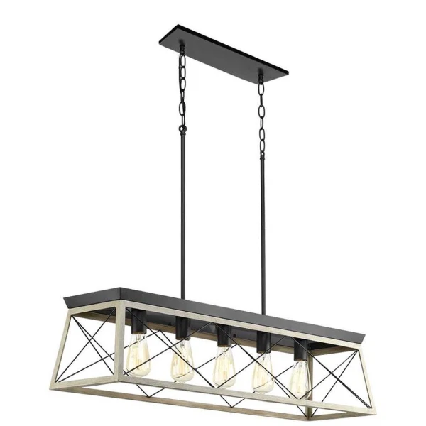 

светильник подвесной toplight karolyn tl1180h-05bk е27 5x40вт ip 20