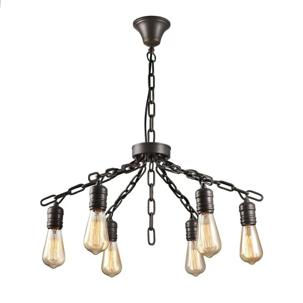 

люстра подвесная toplight kristen tl1181h-06bk е27 6x40вт ip 20
