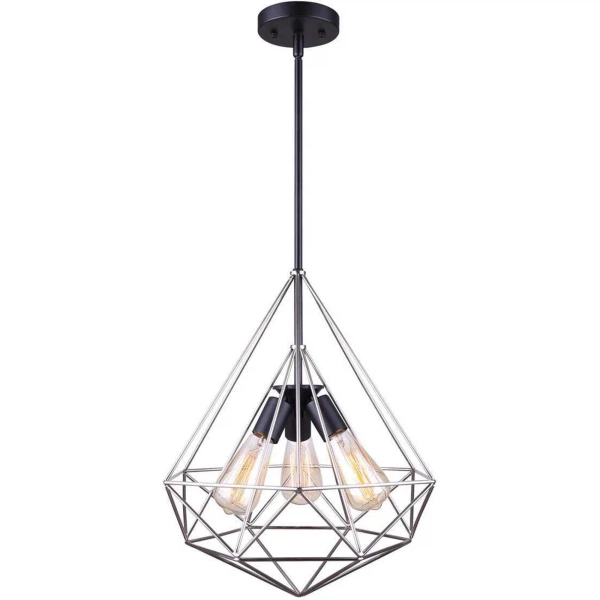 

светильник подвесной toplight grizel tl1178h-03bc е27 3x40вт ip 20