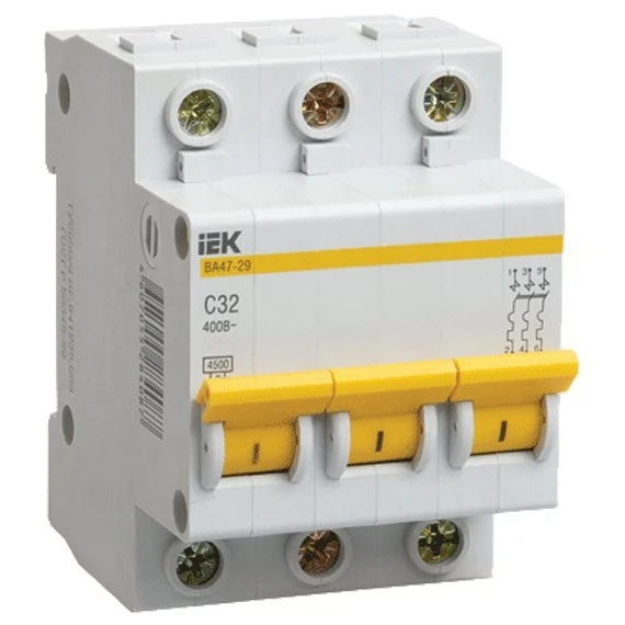 Изображение товара Выключатель автомат. 3р 63А С 4,5кА ВА47-29 ИЭК