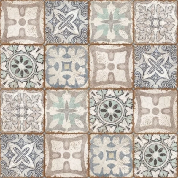 

напольная плитка majolica 42х42 многоцветный 16135, Бежевый