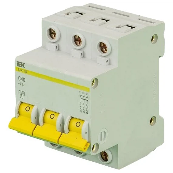 Изображение товара Выключатель автоматический IEK VA47-29 3P 20A 4,5kA