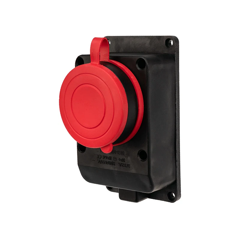 Изображение товара Колодка каучук 1 пост с защитной крышкой REXANT 32А IP44 черная