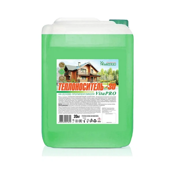 

теплоноситель ecotherm vita pro -30°с 20кг