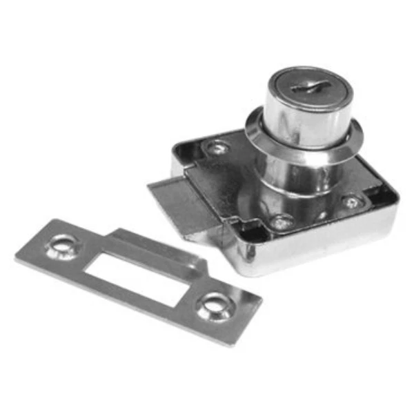 Замок мебельный boyard z348cp.1/22 с защелкой, с отв. планкой /хром/