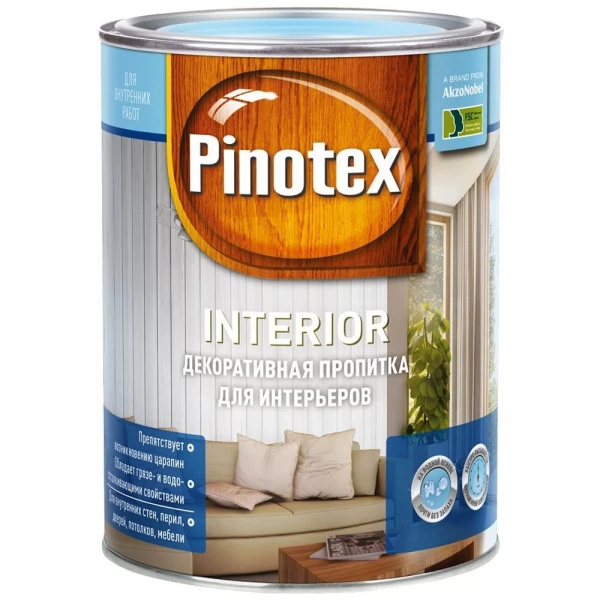 Декоративная пропитка pinotex interior clr