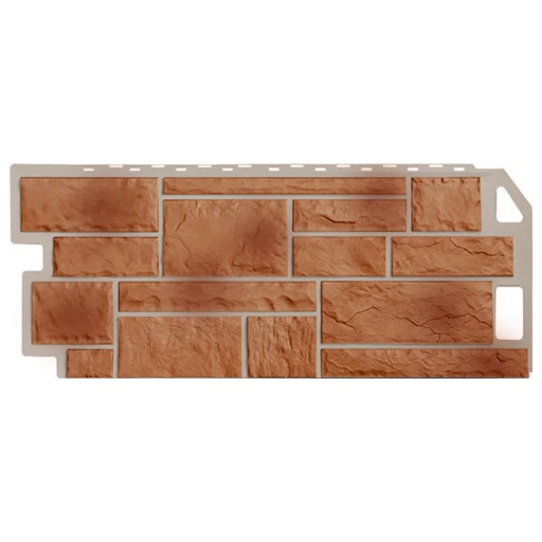 панель фасадная fineber 1,137*0,47 камень терракотовый