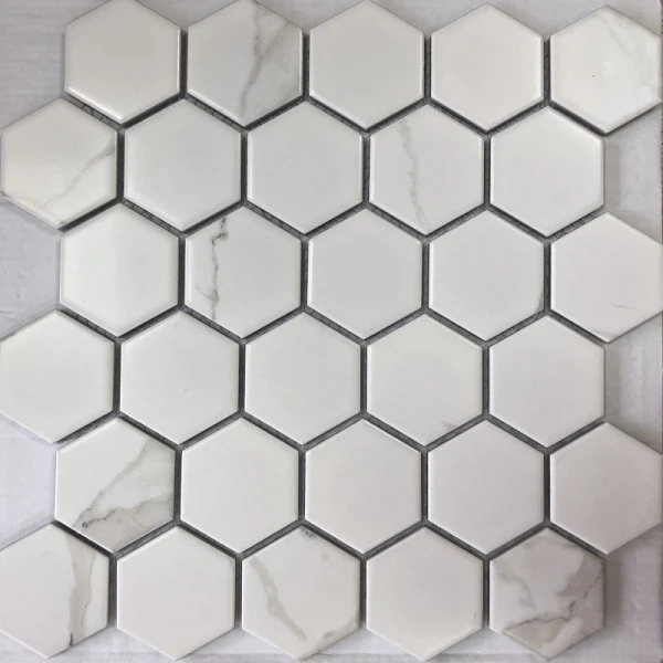 

мозаика керамическая carrara comb 27x28 белый